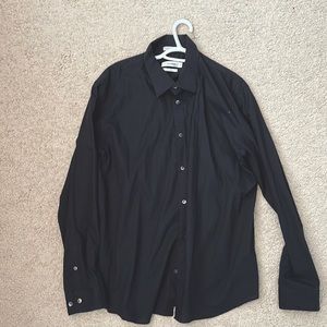 Black Calvin Klein xl button down long sleeve shirt